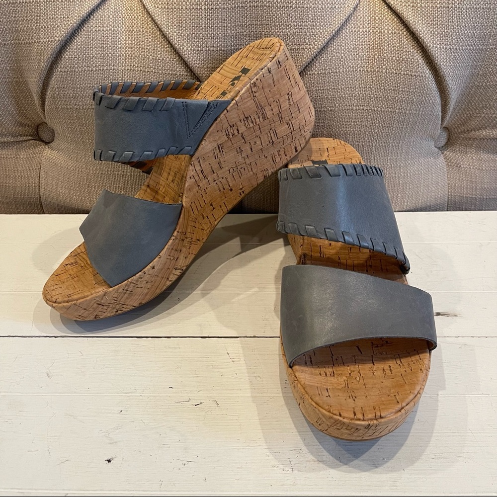 KORKS Women's Kendri Sandals Pewter Sz 8